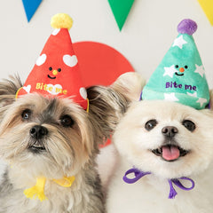 Happy Party Hats Dog Toy Set