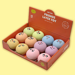 Bite Me Friends Latex Ball Dog Toy Set (12pc)