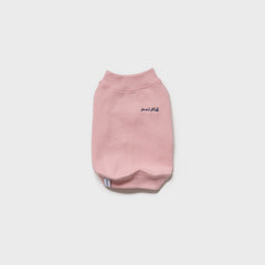 Crew Neck Dog Sweatshirt Pink