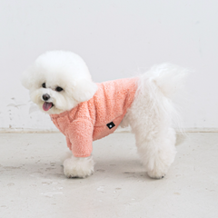 Fluffy Fleece Jacket Salmon Pink
