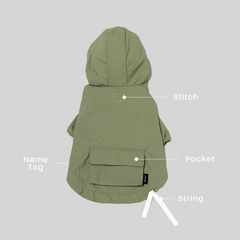 Hooded Dog Anorak Butter