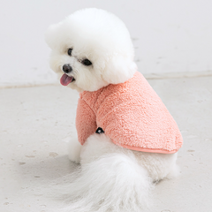 Fluffy Fleece Jacket Salmon Pink