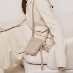 Cross Poop Bag Taupe