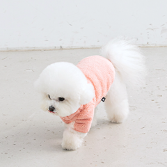Fluffy Fleece Jacket Salmon Pink
