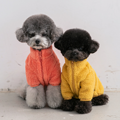 Fluffy Fleece Jacket Mustard