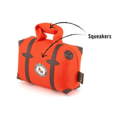 Globetrotter Dog Toy - Pack and Snack Suitcase