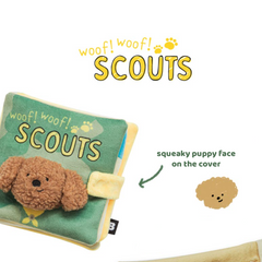 Woof Woof Scouts Book Nosework Dog Toy
