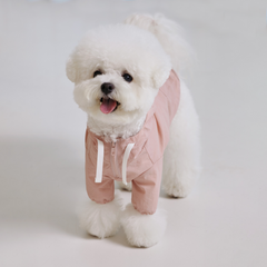 Hooded Dog Anorak Pink