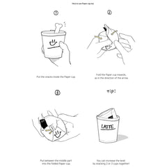 Paper Cup Nosework Dog Toy Caramel