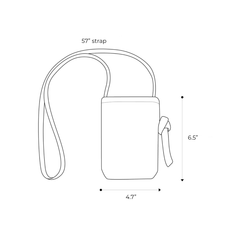 Cross Poop Bag Taupe