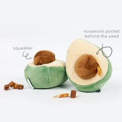 Half Avocado Nosework Dog Toy