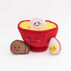 Zippy Burrow Dog Toy - Ramen Bowl