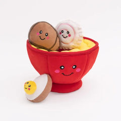 Zippy Burrow Dog Toy - Ramen Bowl