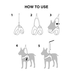 Adjustable Easy Harness Black