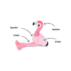 Fetching Flock Dog Toy - Flora the Flamingo