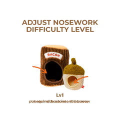 Squirrel Tunnel Nosework Dog Toy